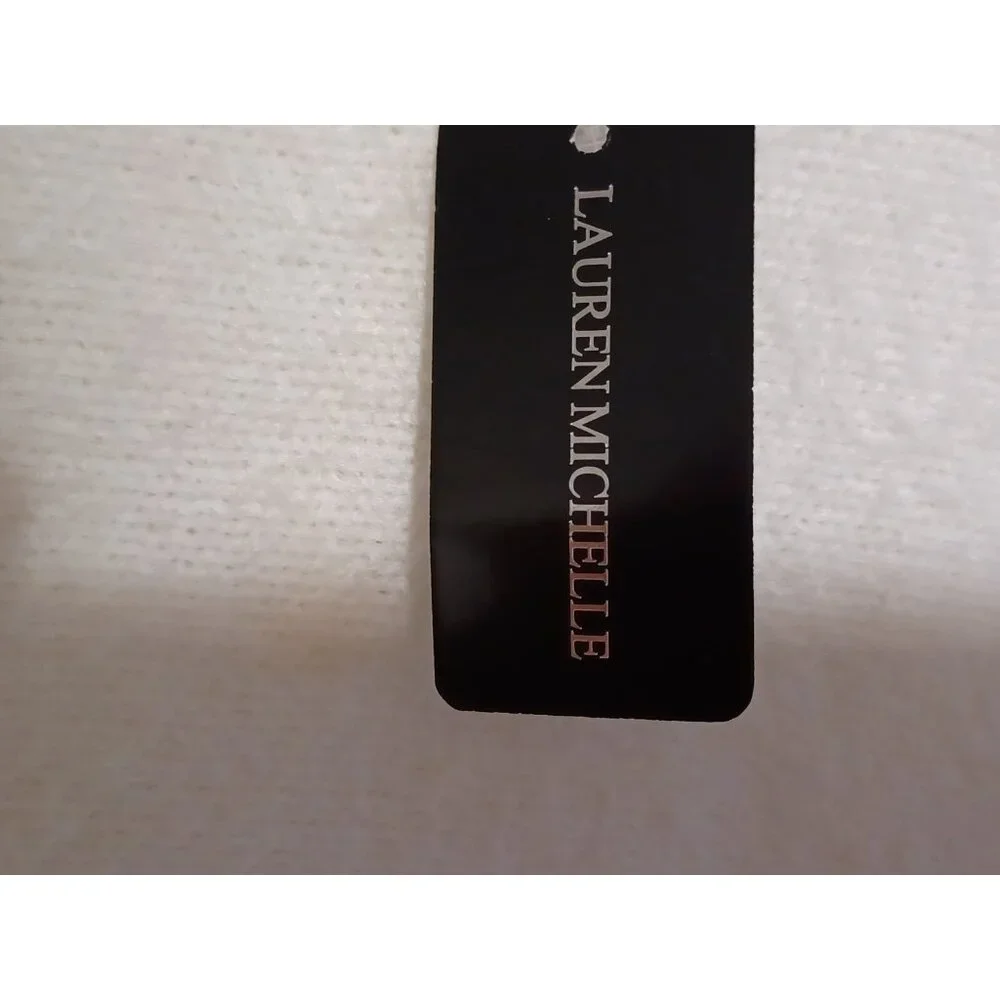 Lauren Michelle  Womens Medium Fuzzy White  Sweater - Picture 4 of 5